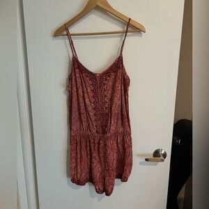 Garage Burgundy Paisley Top